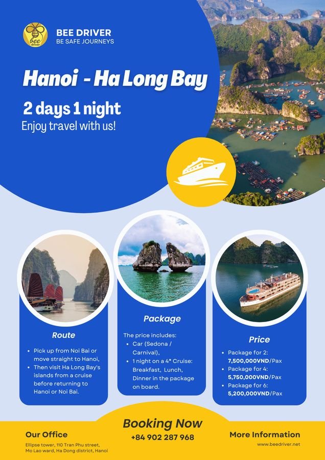 Tour Hà Nội - Hạ Long Bay 2 ngày 1 đêm